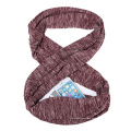 Großhandels-Frauen-tragbarer faltbarer Art- und Weiseumwandelbarer Reißverschluss-Taschen-Schal-warmer Galaxie-Unendlichkeits-Pflege-Schal